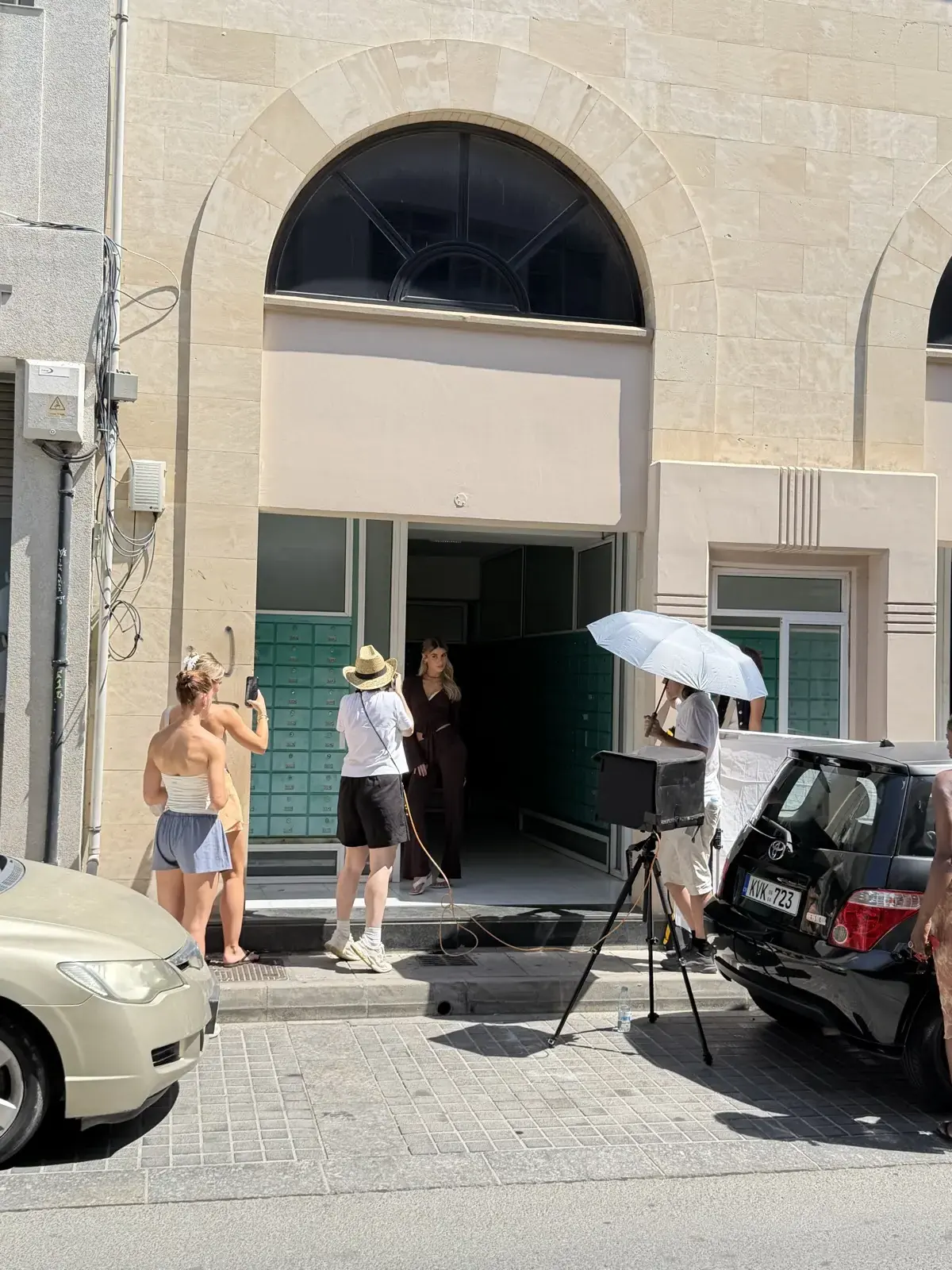The About You unit outside an arched entrance