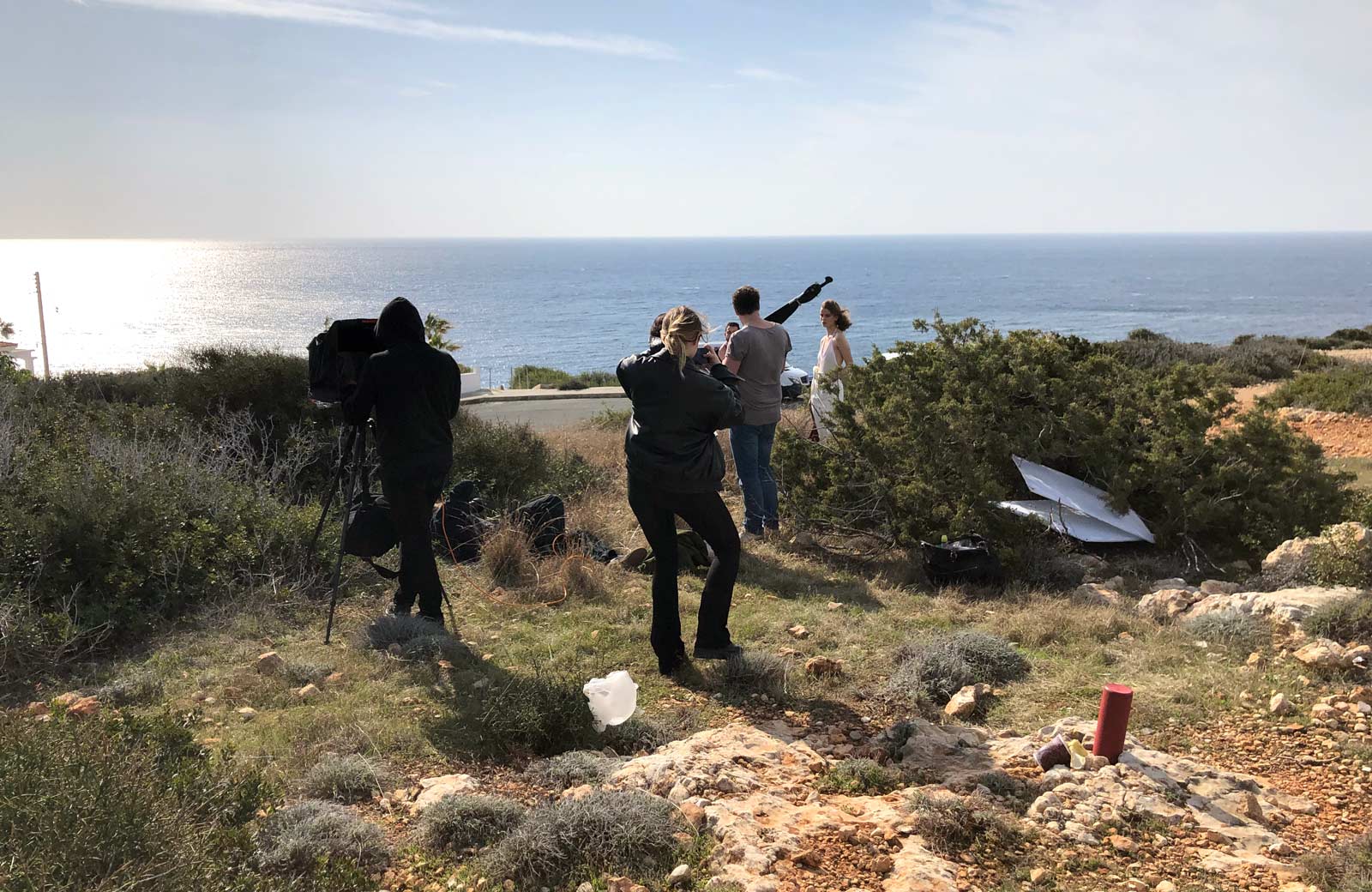 Photo production on location in Cyprus